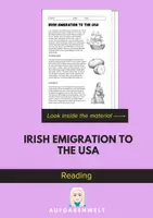 Vorschau - Arbeitsblätter - Irish Emigration to the USA: Reading (English) - Deckblatt