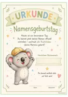 Vorschau - Poster - Namensgeburtstag Urkunde Klasse 1 - Buchstaben lernen - Seite 3