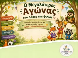 Προεπισκόπηση - Φύλλα εργασίας - Ο μεγαλύτερος αγώνας στο Δάσος της Φιλίας - Εξώφυλλο