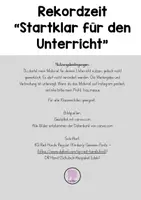 Vorschau - Poster - Rekordzeit "Startklar für den Unterricht" - Seite 1