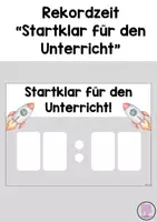 Vorschau - Poster - Rekordzeit "Startklar für den Unterricht" - Deckblatt