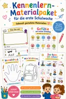 Vorschau - Arbeitsblätter - Kennenlernheft Schule | Das bin ich | Schulanfang | 1. Klasse | Einschulung | Kennenlernen | Arbeitsblätter - Deckblatt