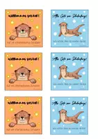 Vorschau - Bildkarten - Willkommen zurück Kärtchen Otterklasse - Seite 2