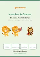 Vorschau - Spiele - Insekten & Garten – Sachwissen Kita - Deckblatt