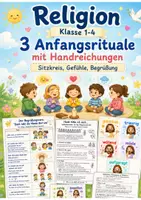 Vorschau - Bildkarten - Religion | 3 Anfangsrituale | Sitzkreis, Gefühle & Begrüßung | Schulanfang | Klasse 1-4 - Deckblatt