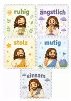 Vorschau - Bildkarten - Religion | 3 Anfangsrituale | Sitzkreis, Gefühle & Begrüßung | Schulanfang | Klasse 1-4 - Seite 3