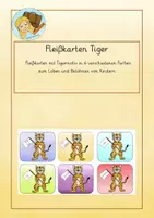 Vorschau - Bildkarten - Materialpaket mit Fleißkarten mit verschiedenen Tiermotiven - Deckblatt