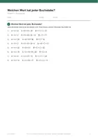 Vorschau - Arbeitsblätter - Welchen Wert hat jeder Buchstabe? — Klasse 3 - Seite 2