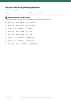 Vorschau - Arbeitsblätter - Welchen Wert hat jeder Buchstabe? — Klasse 4 - Seite 3