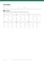 Vorschau - Arbeitsblätter - Zahlengitter Klasse 1 — 10 Arbeitsblätter - Seite 2