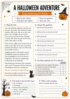 Vorschau - Arbeitsblätter - Halloween Reading – Englisch Leseverstehen | 20 Lesetexte mit Aufgaben | Klasse 5–7 - Seite 3