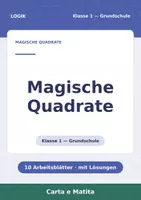 Vorschau - Arbeitsblätter - Magische Quadrate Klasse 1 — 10 Arbeitsblätter - Deckblatt