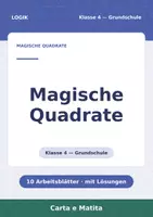 Vorschau - Arbeitsblätter - Magische Quadrate Klasse 4 — 10 Arbeitsblätter - Deckblatt
