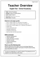 Vorschau - Test - Englisch Test Klasse 5 - Seite 1