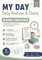 Vorschau - Arbeitsblätter - Englisch Leseverstehen: My Day – Daily Routines & Chores | 12 Arbeitsblätter | Reading Comprehension Klasse 5–7 - Deckblatt