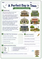 Vorschau - Arbeitsblätter - Englisch Leseverstehen: My Town | 13 Lesetexte zu Orten, Geschäften & Wegbeschreibungen | Klasse 5–7 - Seite 2