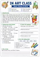 Vorschau - Arbeitsblätter - Englisch Leseverstehen: School & Subjects | 18 Lesetexte und Arbeitsblätter | Reading Comprehension Klasse 5–7 - Seite 3