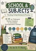 Vorschau - Arbeitsblätter - Englisch Leseverstehen: School & Subjects | 18 Lesetexte und Arbeitsblätter | Reading Comprehension Klasse 5–7 - Deckblatt
