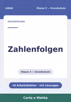 Vorschau - Arbeitsblätter - Zahlenfolgen Klasse 3 — 10 Arbeitsblätter - Deckblatt