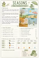 Vorschau - Arbeitsblätter - Englisch Leseverstehen: Seasons | 13 Lesetexte zu Frühling, Sommer, Herbst & Winter | Klasse 5–7 - Seite 1
