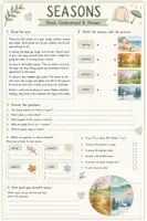 Vorschau - Arbeitsblätter - Englisch Leseverstehen: Seasons | 13 Lesetexte zu Frühling, Sommer, Herbst & Winter | Klasse 5–7 - Seite 2