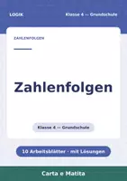 Vorschau - Arbeitsblätter - Zahlenfolgen Klasse 4 — 10 Arbeitsblätter - Deckblatt