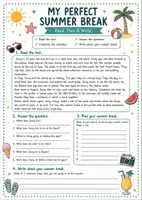 Vorschau - Arbeitsblätter - Summer Reading – Englisch Leseverstehen Sommer Schuljahresbeginn Schulstart | 20 Lesetexte & Arbeitsblätter | Klasse 5–7 - Seite 3