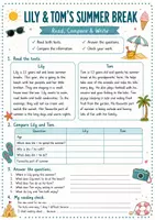Vorschau - Arbeitsblätter - Summer Reading – Englisch Leseverstehen Sommer Schuljahresbeginn Schulstart | 20 Lesetexte & Arbeitsblätter | Klasse 5–7 - Seite 2