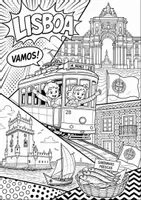 Vorschau - Arbeitsblätter - Portugal MEGABUNDLE - Wissenskartei, Lückentext, Steckbrief, Suchsel, Quizkarten, POP Art Malvorlagen - Seite 3