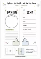 Vorschau - Mal- und Bastelvorlagen - Lapbook - Vorstellung - Klassenrat - Ich bin - Schulstart - Seite 3
