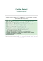 Vorschau - Unterrichtsreihen - Emilia Galotti (Lessing) – Dramentechnik: Bürgerliches Trauerspiel, geschlossene Form, aristotelische Einheiten, Szenenanalyse | Oberstufe Kl. 10–12 - Deckblatt