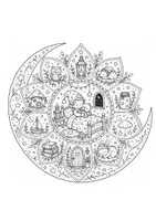 Vorschau - Mal- und Bastelvorlagen - Wichtelklasse Mandalas - Seite 1