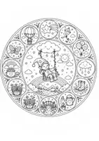 Vorschau - Mal- und Bastelvorlagen - Wichtelklasse Mandalas - Seite 2