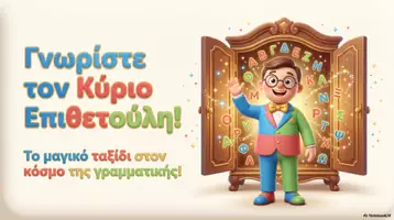 Προεπισκόπηση - Υποστηρικτικό υλικό / Ειδική αγωγή - Οδηγός Επιθέτων – Γένη, Καταλήξεις & Πίνακες Κλίσεων - Σελίδα 1