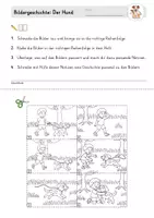 Vorschau - Arbeitsblätter - Bildergeschichte: "Der entlaufene Hund" (Schreiben üben im Frühling/Sommer) Klasse 2, 3, 4 - Seite 3