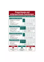 Vorschau - Poster - Proportionale und antiproportionale Funktionen - Spickzettel & Übersicht Mathematik - Deckblatt