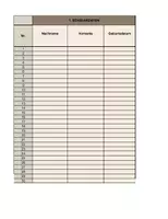 Vorschau - Anderer Materialtyp - Schülerdaten-Tabelle: Übersichtliche Verwaltung aller wichtigen Klasseninformationen - Seite 3