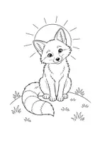 Vorschau - Mal- und Bastelvorlagen - Fuchs Ausmalbilder Fuchsklasse - Seite 1