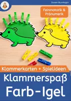 Vorschau - Fördermaterial/Inklusion - Farben zuordnen mit Wäscheklammern – Tierische Feinmotorik, Pränumerik & Wahrnehmung - Seite 1