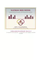 Vorschau - Unterrichtsreihen - Nathan der Weise (Lessing) – Lektürebegleitung: Alle 5 Aufzüge mit Originalzitaten & vollständiger Ringparabel-Analyse | Fragmentenstreit & Theaterverbot | Oberstufe Kl. 10–13 - Deckblatt
