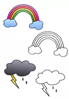Vorschau - selbst erstellte Cliparts/Grafiken - 10 Wetter Cliparts für Tafelbilder etc. - Seite 2