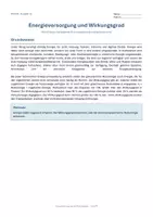 Vorschau - Arbeitsblätter - Arbeitsblatt Physik Klasse 10 - Energieversorgung und Wirkungsgrad - Deckblatt