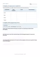 Vorschau - Arbeitsblätter - Arbeitsblatt Physik Klasse 10 - Energieversorgung und Wirkungsgrad - Seite 2