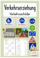 Vorschau - Stundenentwürfe - Verkehrserziehung 7. Stunde: Verkehrsschilder (inkl. Stundenverlauf) - Deckblatt