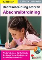 Vorschau - Arbeitsblätter - Rechtschreibung stärken: Abschreibtraining Klasse 3-4 | Deutsch Grundschule | Abschreiben, Diktate, Rechtschreibung üben, LRS, Differenzierung | Arbeitsblätter Kopiervorlagen Freiarbeit mit Lösungen - Deckblatt