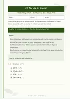 Vorschau - Arbeitsblätter - Fit für die 2. Klasse AHS – Mathe-Wiederholungscheck mit Abschlusstest & Lösungen - Seite 1