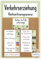 Vorschau - Unterrichtsreihen - Verkehrserziehung Reihentransparenz Klasse 1 - Deckblatt