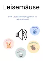 Vorschau - Spiele - Leisemäuse zur Lautstärkeregulation in deiner Klasse - Deckblatt