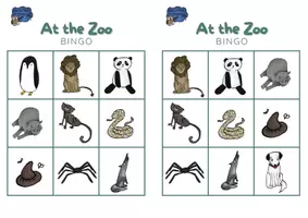 Vorschau - Spiele - Brown Owl at the Zoo - BINGO! - Seite 1