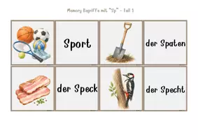 Vorschau - Spiele - Spiel | Rechtschreibung Wörter mit Sp/sp - Seite 2